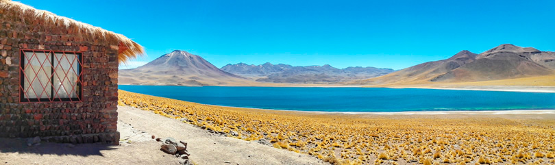 Laguna Miscanti em San Pedro de Atacama, no Deserto de Atacama